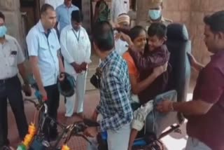 madurai collector give two wheeler vehicle for physically challenged youth