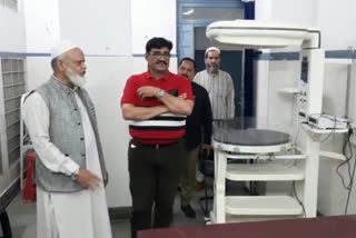 Khanukhan Budhwali inspects Mohammadi Hospital, जयपुर में मोहम्मदी अस्पताल का निरीक्षण
