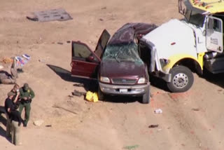 SUV in crash came through hole in border fence