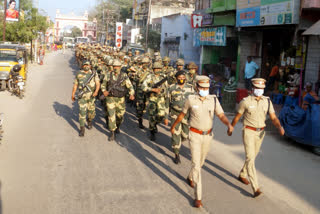 nellai police flag parade