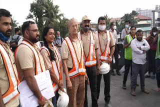 Final inspection of Palarivattom bridge completed  Final inspection of Palarivattom bridge  പാലാരിവട്ടം പാലം  പാലാരിവട്ടം പാലത്തിന്‍റെ അന്തിമ പരിശോധന പൂർത്തിയായി