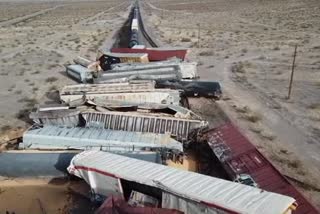 Up to 35 train cars derail in California desert