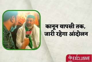 Exclusive interview with rakesh tikait on various farmers issue