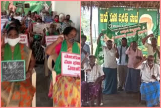 protest of state capital farmers