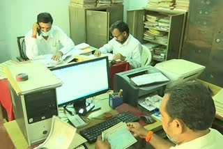 acb officers inspect the Eluru labor department office
