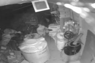 Attempted robbery at an electricals store