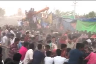 Sidibandi Mahotsavam during Veeramma's mother's feast