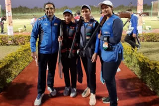 Indian women's trap team settle for sliver in Shotgun World Cup