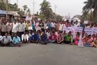 apollo mill workers stage protests at tulsibari