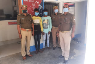 चोलापुर दानगंज पुलिस ने पकड़े दो चोर.