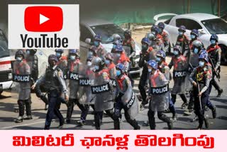 YouTube cancels Myanmar military-run channels, pulls videos