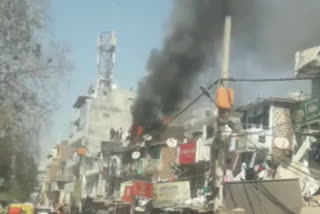 Burned all items  due to fire in Mayapuri