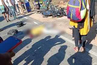 A student dies on the spot when a cylinder-filled lorry hits