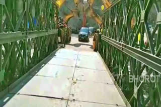 Uttarakhand: Alternative bailey bridge opened for transportation over Rishiganga