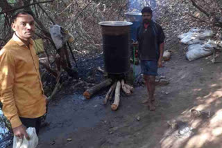 Tiroda police raids Hand furnace in Kachekhani forest