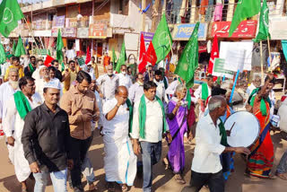 ರೈತ ಸಂಘದಿಂದ ಬಳ್ಳಾರಿವರೆಗೆ ಪಾದಯಾತ್ರೆ