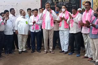 Trs election campaign in Satthupally at Khammam district