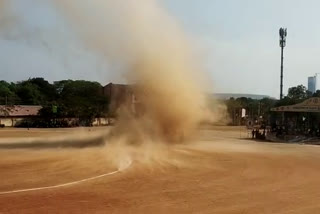 Tornado at Godavarikhani Singareni playground