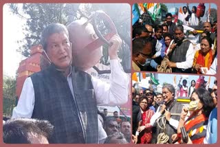 harish-rawat-pulled-a-rickshaw-against-inflation-and-lifted-the-cylinder-on-the-shoulder