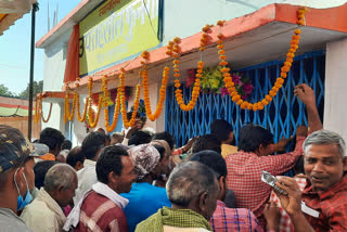 कार्यक्रम में मंत्री ने फुनगा को जमीन आवंटित करने की बात कही