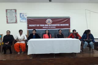 yoga program organized in lucknow university