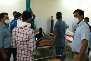 churu adm,  inspection of emergency ward