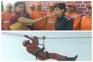 Special training given to women workers in Ghaziabad NDRF Camp