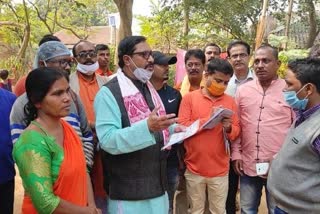 bjp candidate shamit dash starts election campaign in medinipur