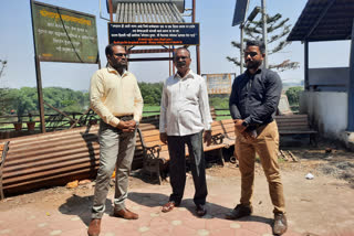 solar panels installed for performing rituals in the cemetery in kolhapur