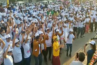 Walk for Cause organized in Raipur against crimes against women