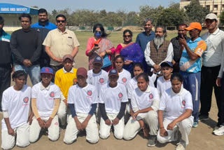 एक दिवसीय बालिका क्रिकेट मैच का हुआ आयोजन.