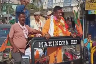 RATABARI BJP CANDIDATE BIKE RALLLY