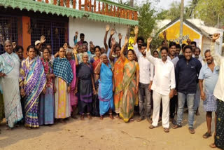 kothapally villagers protest