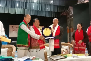 sahitya surya award conferred to rongbong terang