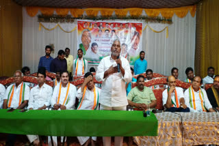 MLC Jeevan Reddy at the Congress MLC election meeting