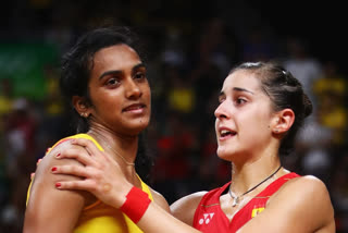 Carolina Marin beat Sindhu in straight sets to win Swiss Open