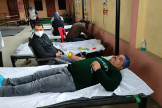 Blood donation camp organized in Dehra