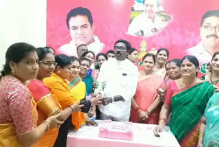 Women's Day celebrations were held at the Teresa Party office in Khammam district