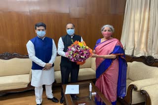 CM JAIRAM THAKUR MET UNIION MINISTER NIRMALA SITHARAMAN IN DELHI