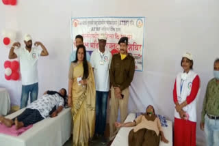 Blood donation camp in Chittorgarh, International Women's Day