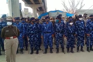 joint cp salini singh reached tikari border in delhi