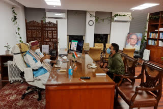 Kunal Shadangi meets Union Minister of State for Health Ashwini Chaubey