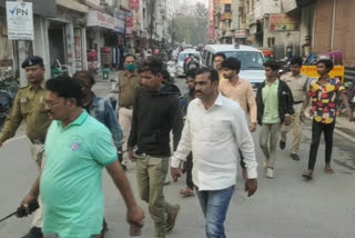 Ambikapur police carry out foot march of criminals