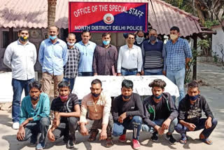 North special staff police team  special staff police delhi  crime in north west delhi  delhi police arrest a burglar gang  burglar gang in delhi  स्पेशल स्टाफ पुलिस टीम दिल्ली  दिल्ली में नेपाली गैंग गिरफ्तार