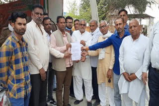 farmers gave memorandum to MLA kaithal