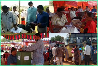 Polling arrangements in nandhigama Krishna district