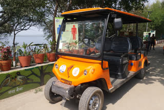 Okhla Bird Sanctuary bought 6 new golf carts in noida