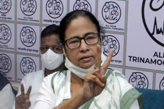 West Bengal CM Mamata Banerjee serves tea to everyone at a tea stall in Nandigram