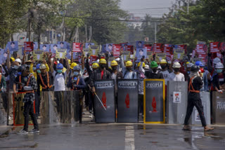 Myanmar protesters venture out despite police violence