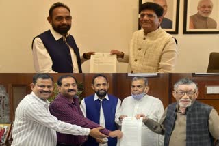 Jamshedpur mp Varan Mahato met Union Labor Minister